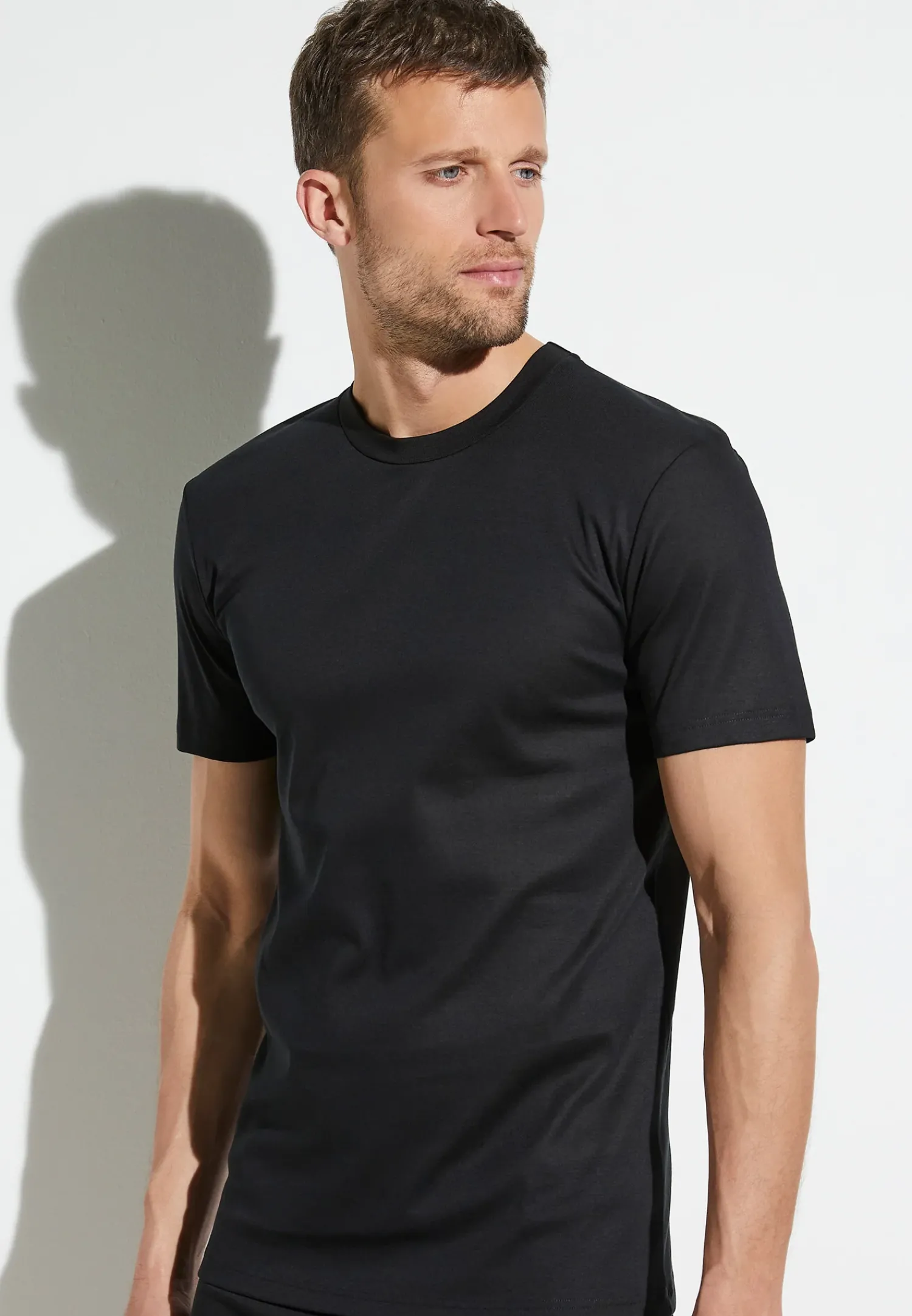 Zimmerli T-Shirts>Businessclass Shirtkurzarm-Black