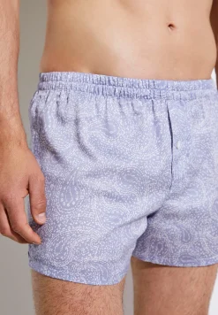Zimmerli Boxershorts>Cottonsateenprint Paisleyblue