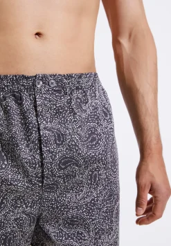 Zimmerli Boxershorts>Cottonsateenprint Paisleydarkblue