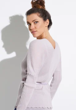 Zimmerli Langarm Shirts>Cotton/Silkrib Lilac