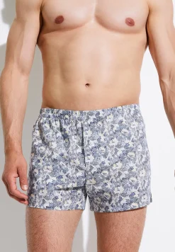 Zimmerli Hosen>Cottonvoileprint Yellow-Blue