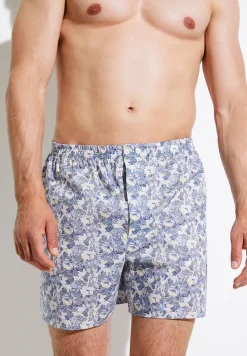 Zimmerli Boxershorts>Cottonvoileprint Yellow-Blue