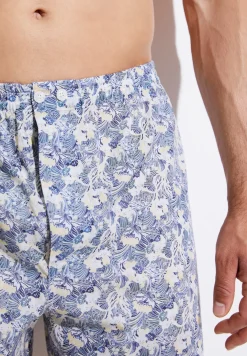 Zimmerli Boxershorts>Cottonvoileprint Yellow-Blue