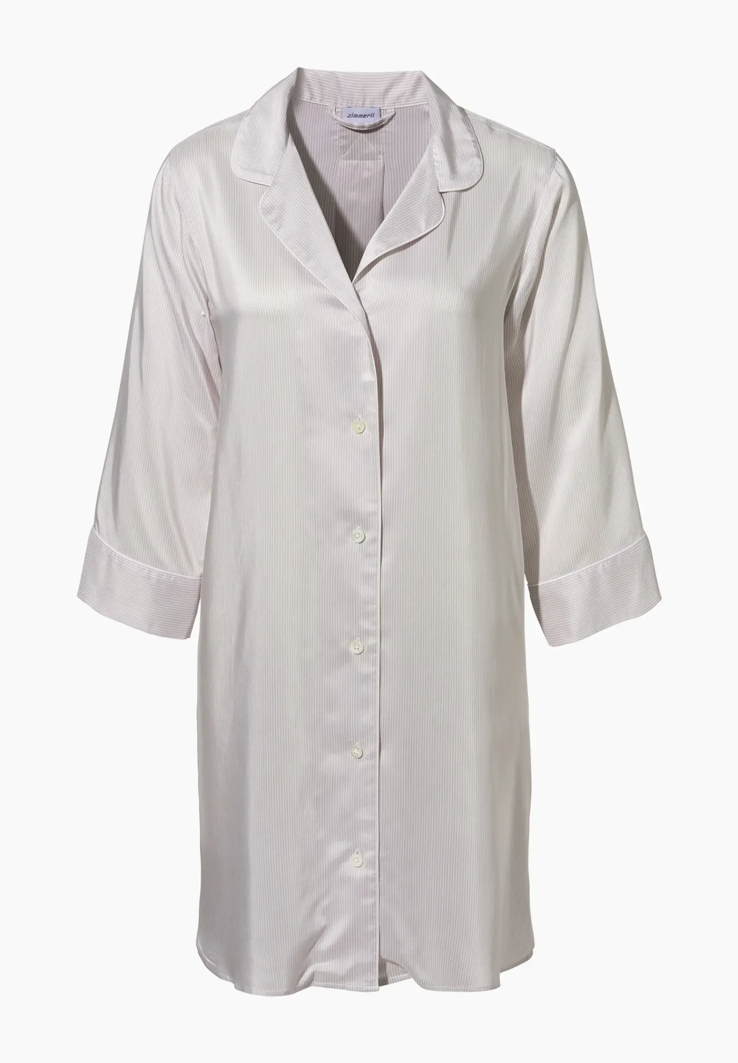 Zimmerli Nachthemden>Femininestripes Armel-Lilacstripes