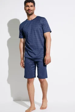 Zimmerli Pyjamas>Filodiscoziastripes Navy