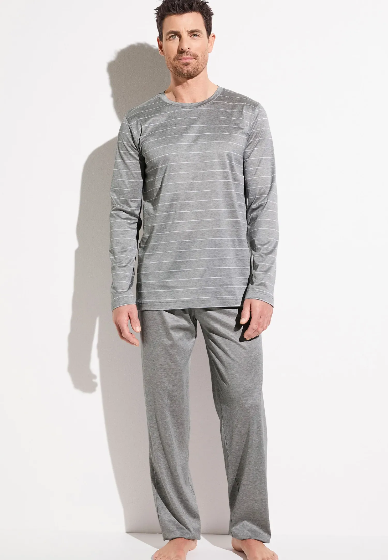 Zimmerli Pyjamas>Filodiscoziastripes Lightgrey