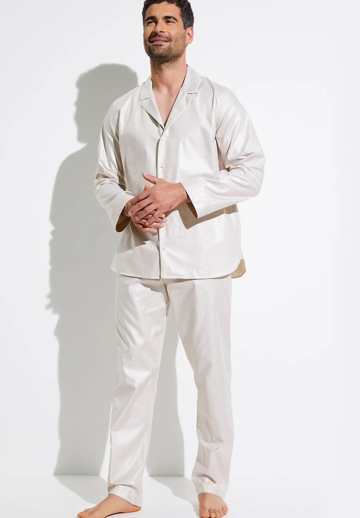 Zimmerli Pyjamas>Luxuryjaquards Cream