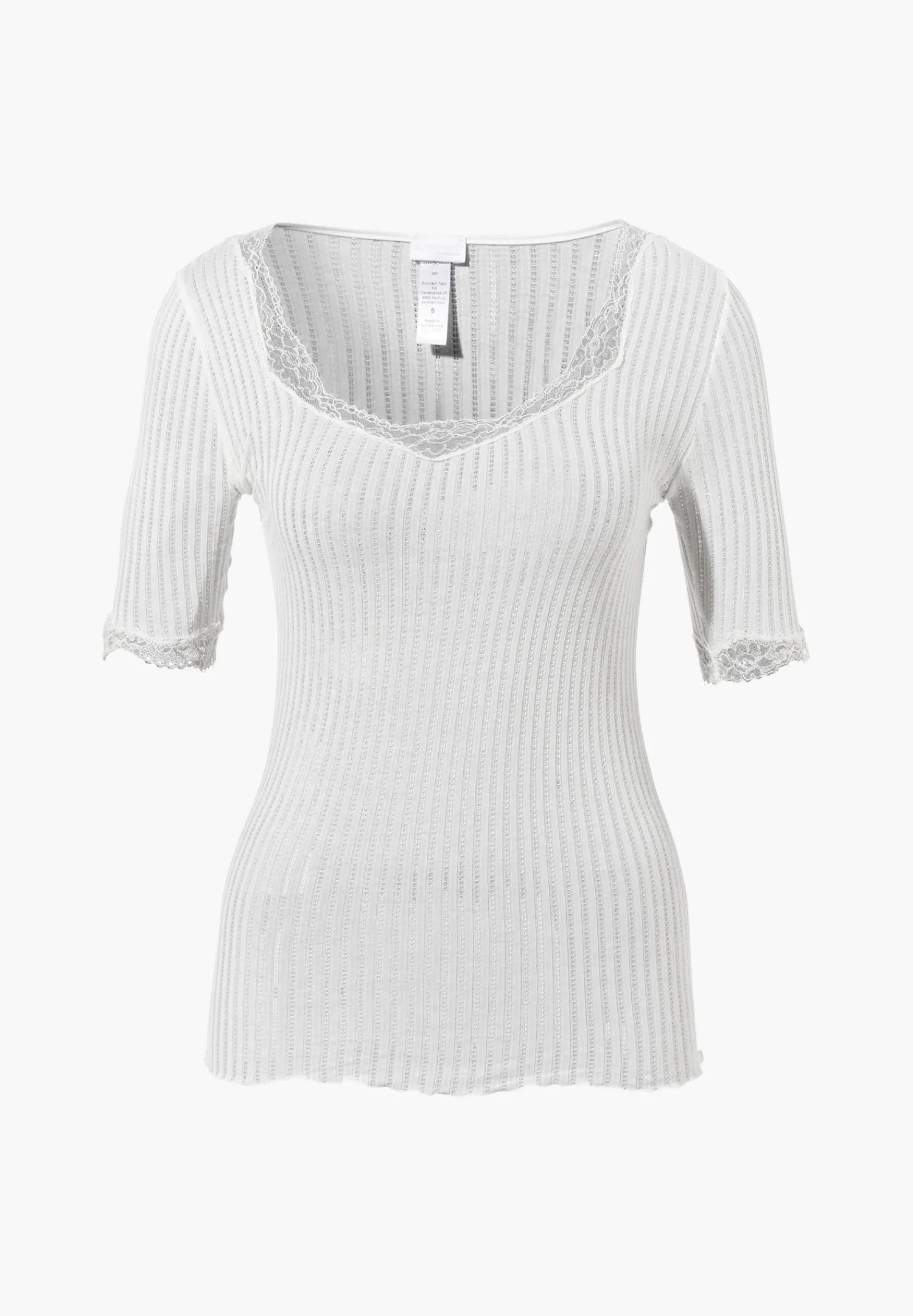 Zimmerli T-Shirts>Maudeprive Shirtkurzarm-Ecru