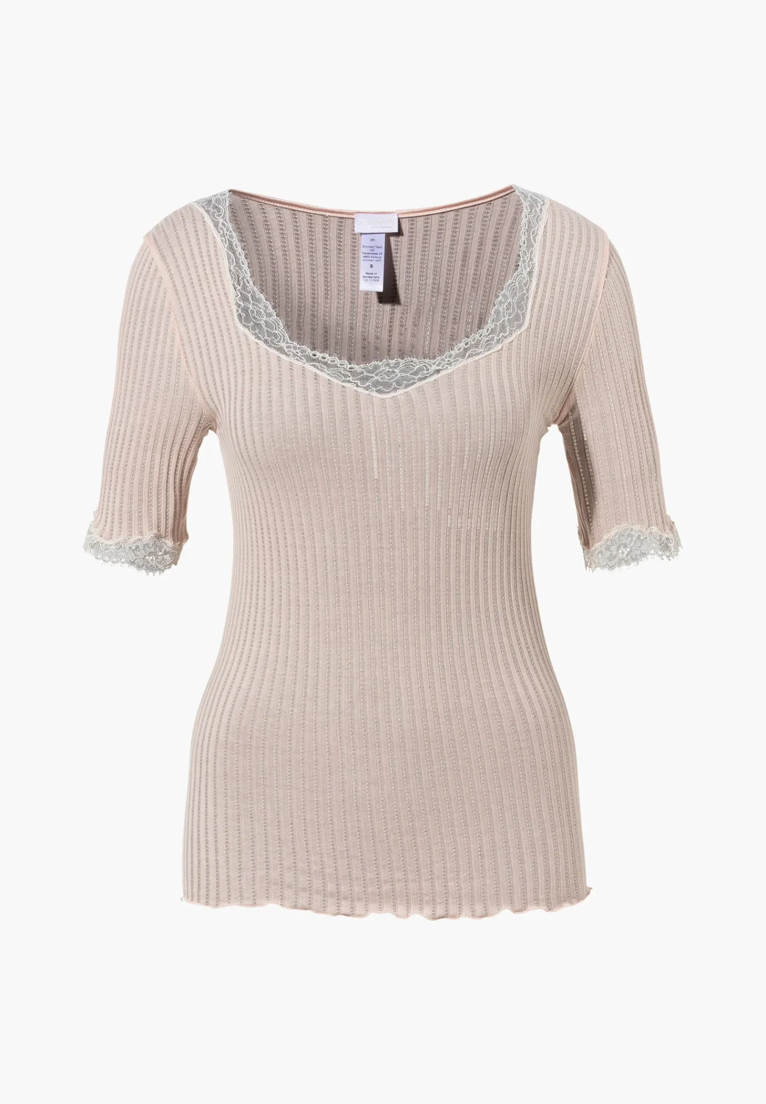 Zimmerli T-Shirts>Maudeprive Shirtkurzarm-Blush