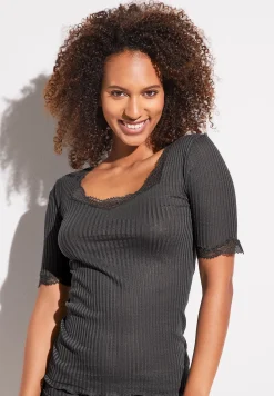 Zimmerli T-Shirts>Maudeprive Shirtkurzarm-Graphitegrey