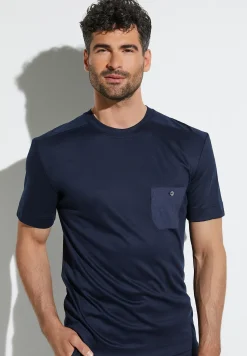 Zimmerli T-Shirts>Modernlounge Shirtkurzarm-Midnight