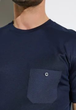 Zimmerli T-Shirts>Modernlounge Shirtkurzarm-Midnight