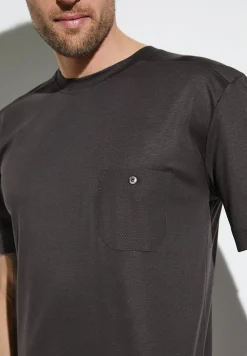 Zimmerli T-Shirts>Modernlounge Shirtkurzarm-Phantom