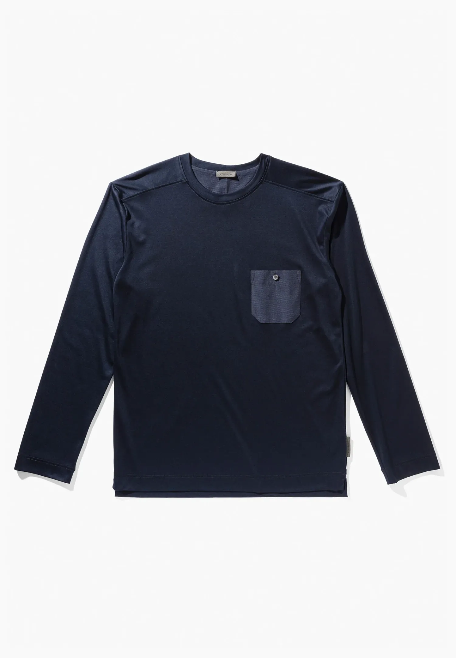 Zimmerli T-Shirts>Modernlounge Shirtlangarm-Midnight