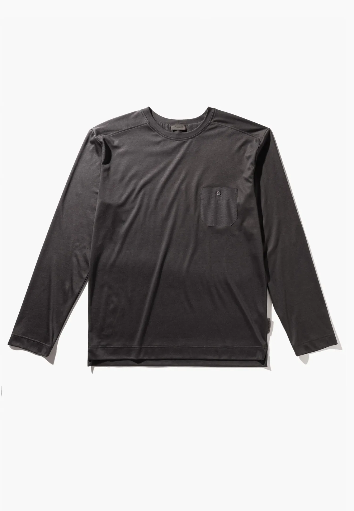 Zimmerli T-Shirts>Modernlounge Shirtlangarm-Phantom