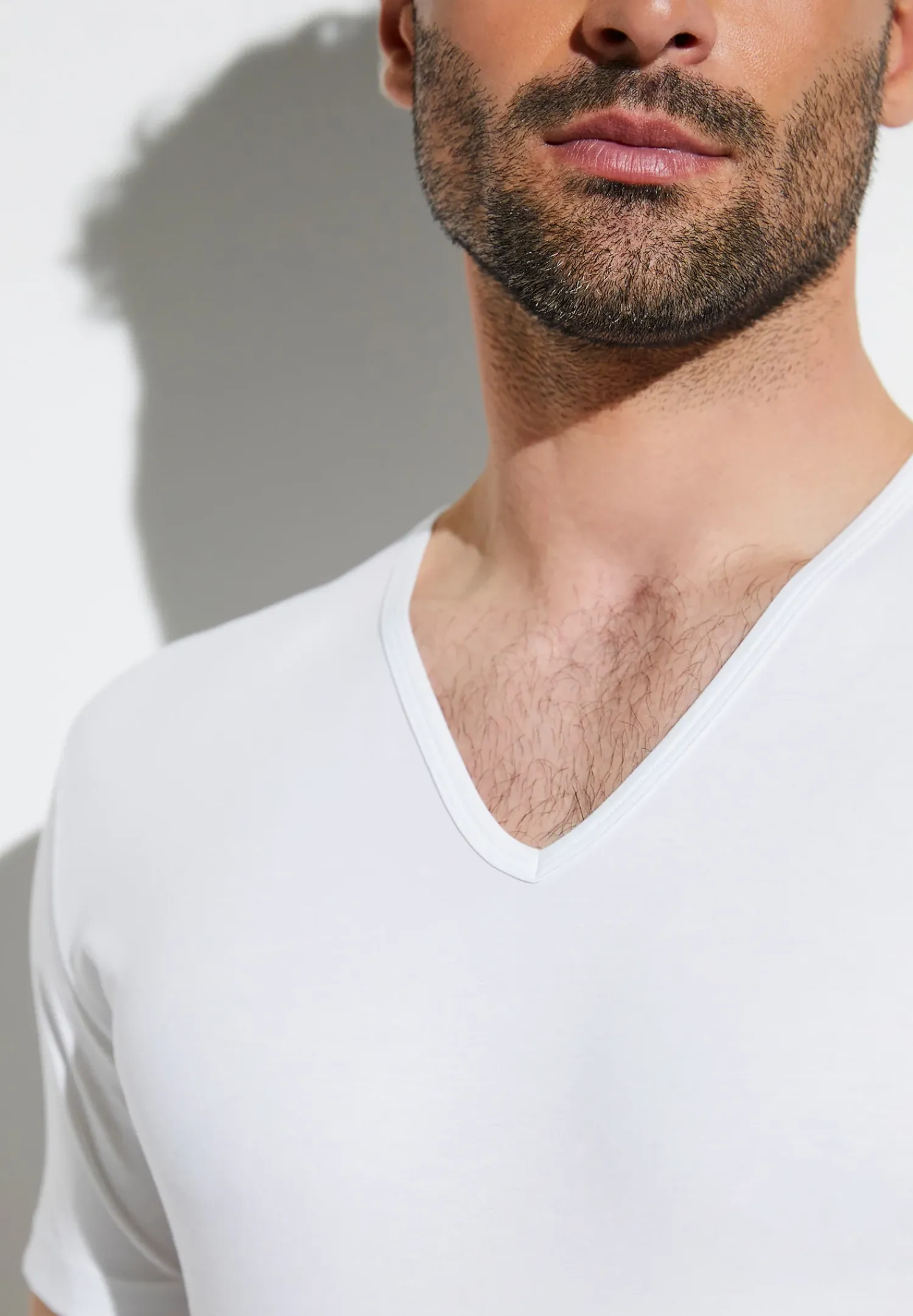 Zimmerli T-Shirts>Purecomfort Shirtkurzarmv-Ausschnitt-White