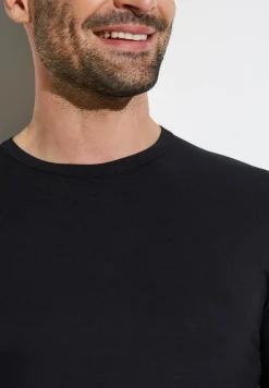 Zimmerli T-Shirts>Pureness Shirtlangarm-Black