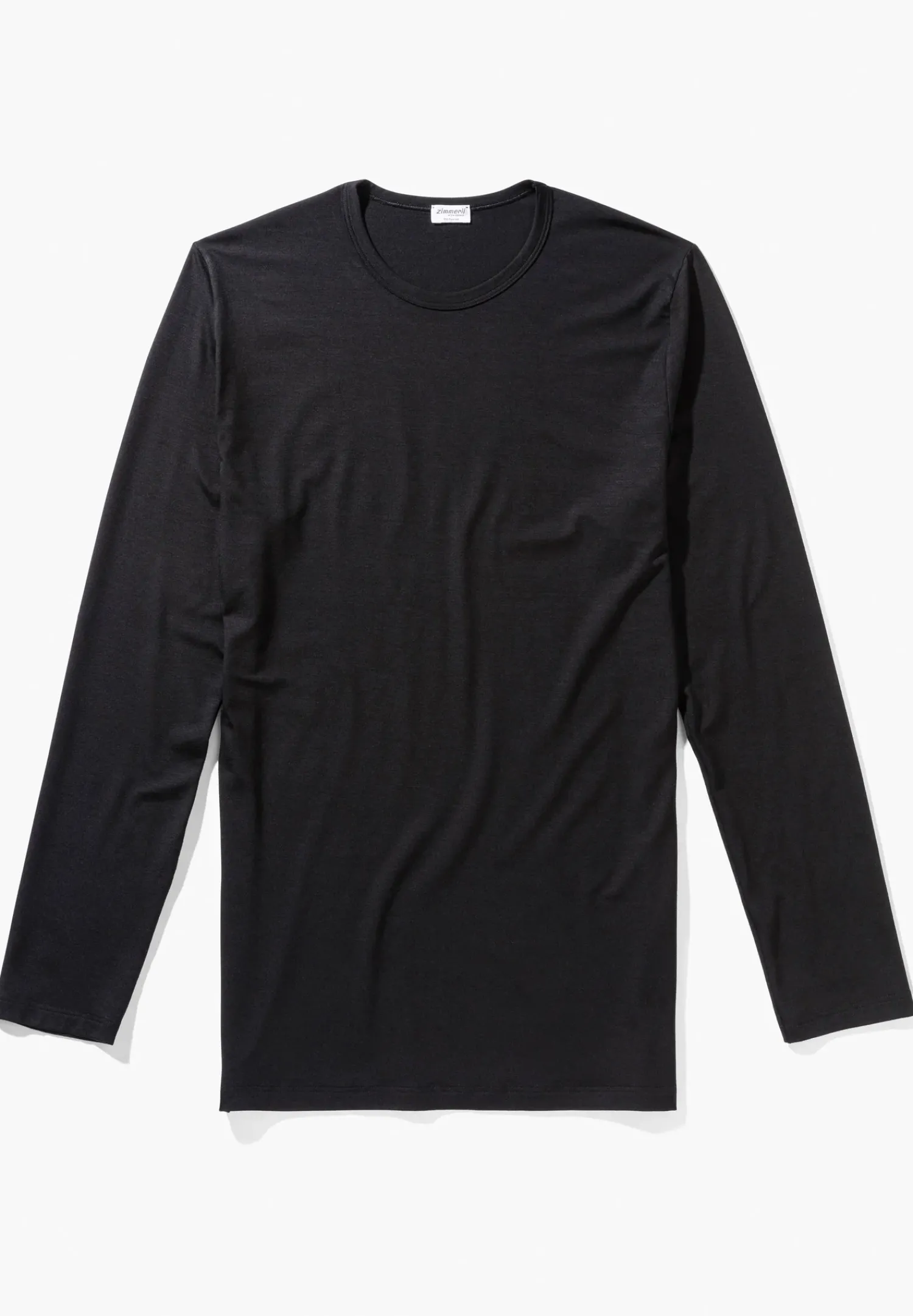 Zimmerli T-Shirts>Pureness Shirtlangarm-Black