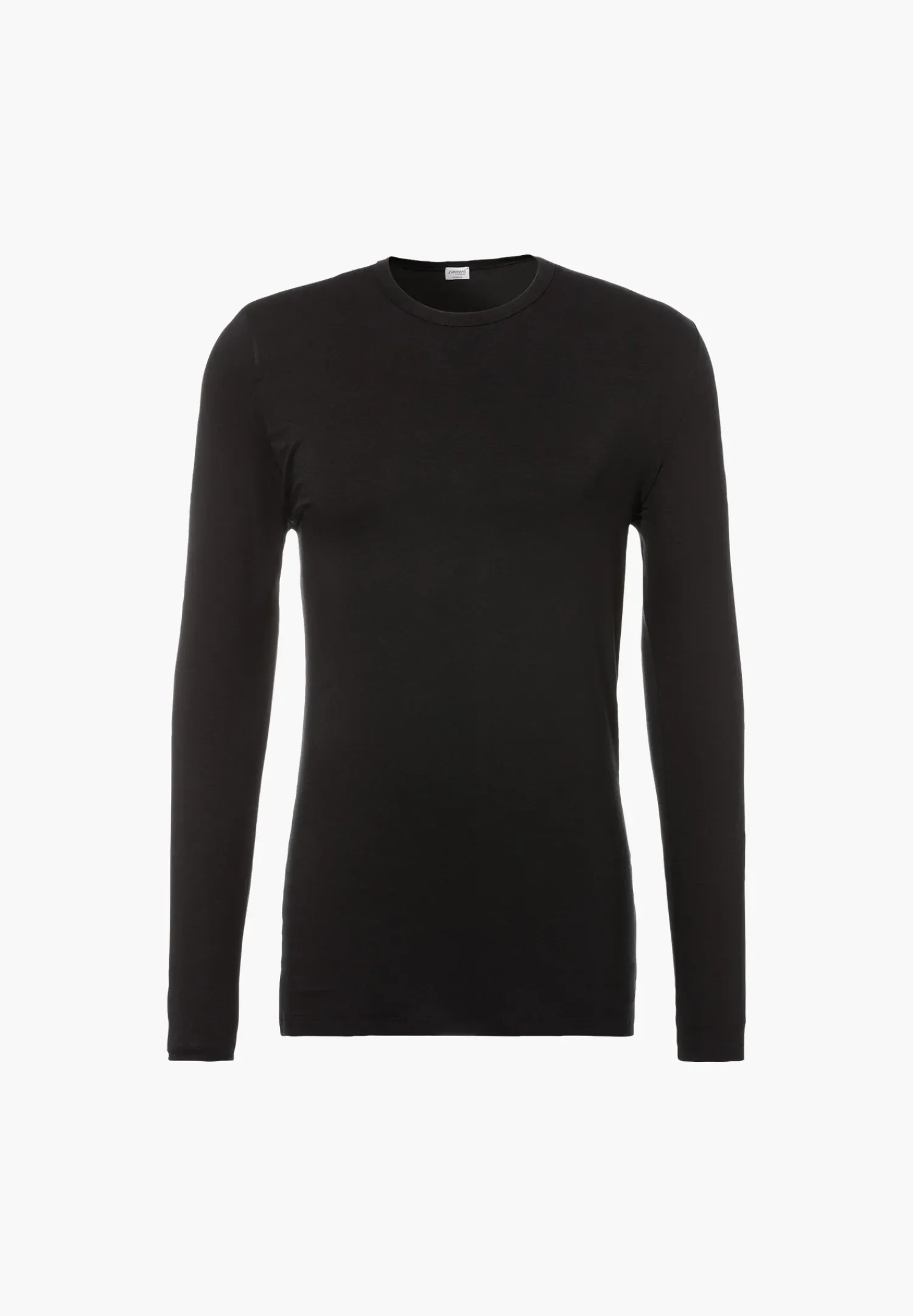 Zimmerli T-Shirts>Pureness Shirtlangarm-Black