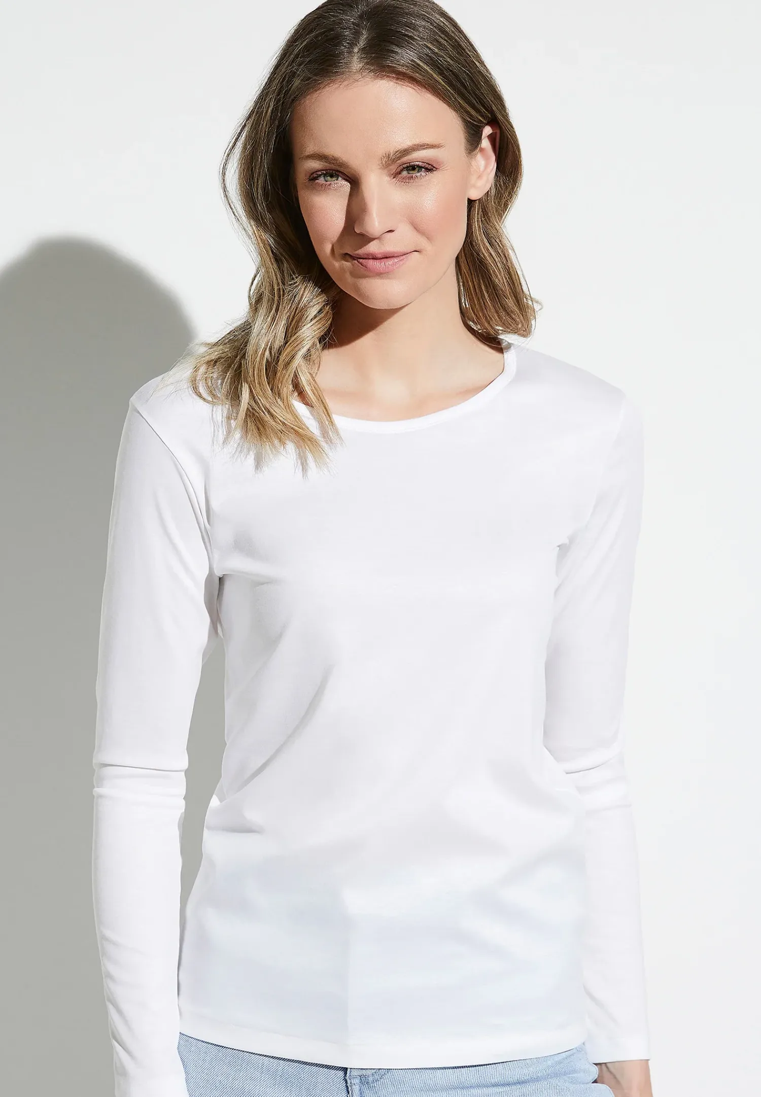 Zimmerli T-Shirts>Pureness Shirtlangarm-White