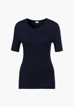 Zimmerli T-Shirts>Pureness Shirtkurzarm-Navy