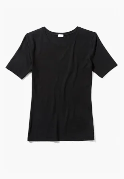 Zimmerli T-Shirts>Pureness Shirtkurzarm-Black