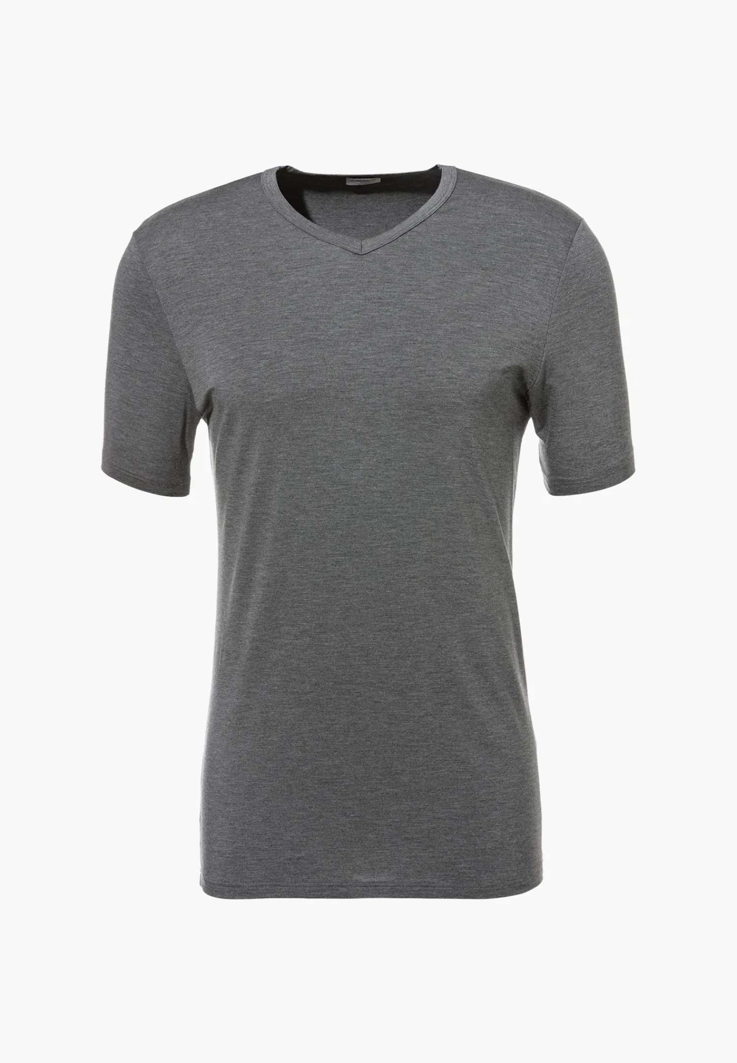 Zimmerli T-Shirts>Pureness Shirtkurzarmv-Ausschnitt-Greymelange