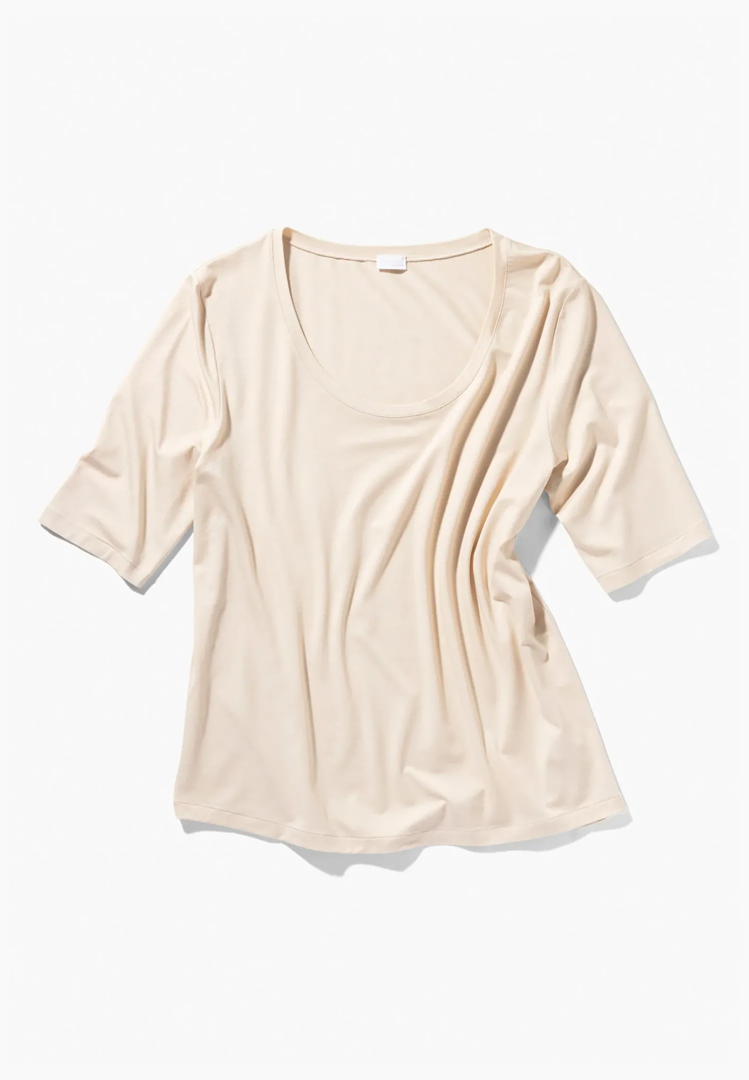 Zimmerli T-Shirts>Pureness Shirtkurzarm-Oatmeal