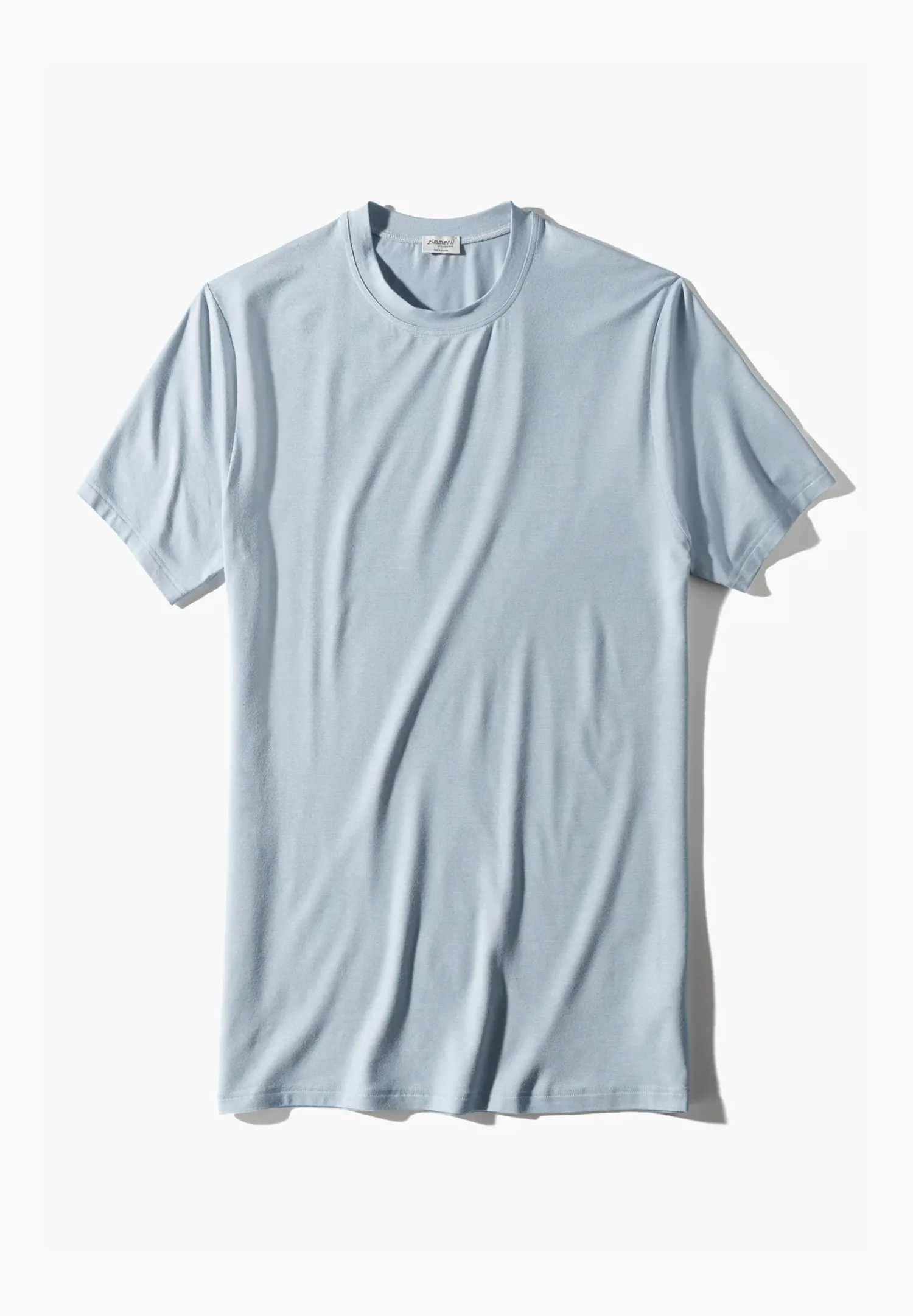 Zimmerli T-Shirts>Pureness Shirtkurzarm-Skyblue