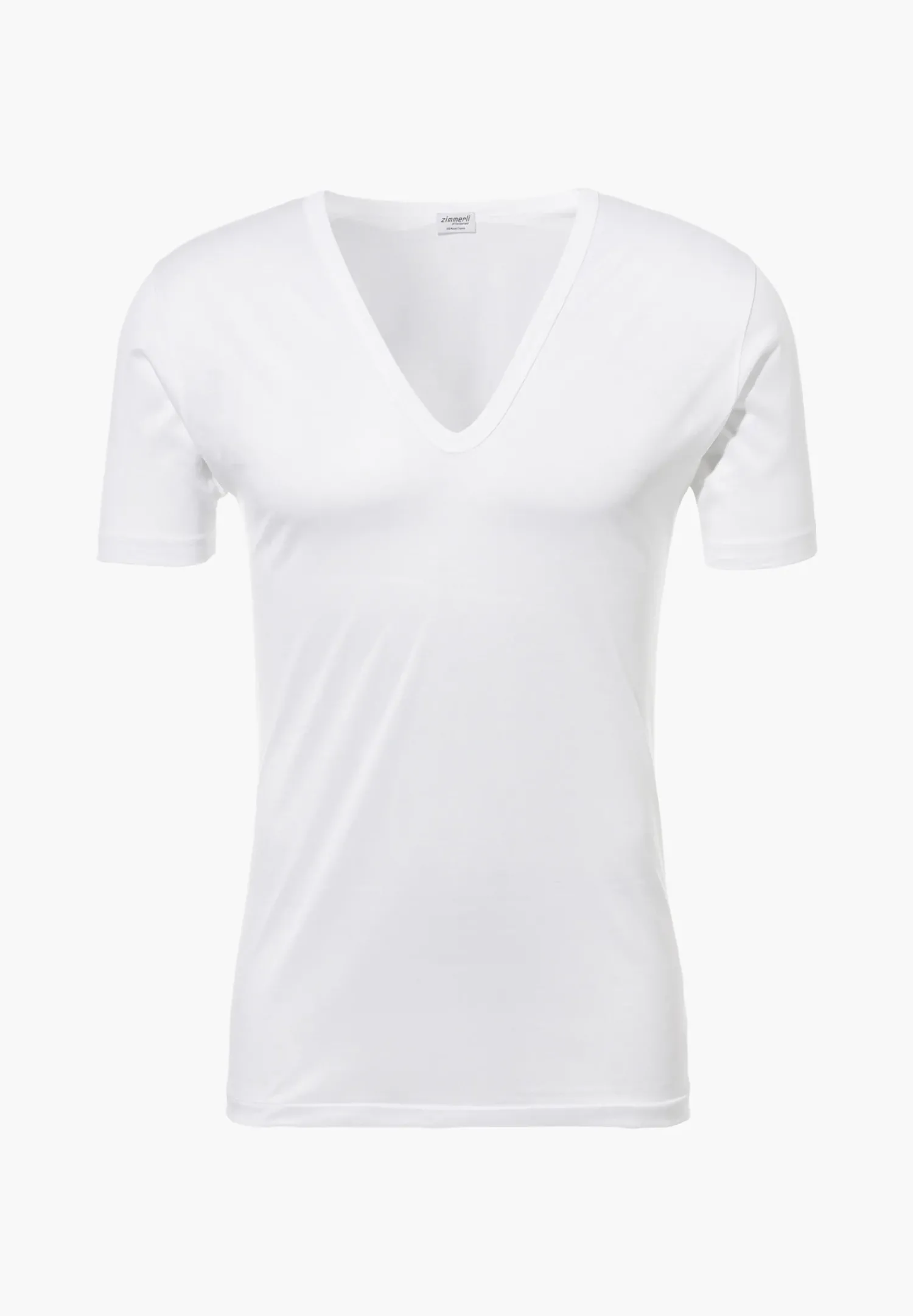 Zimmerli T-Shirts>Royalclassic Shirtkurzarmv-Ausschnitt-White