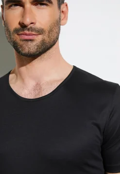 Zimmerli T-Shirts>Seaisland Shirtkurzarm-Black