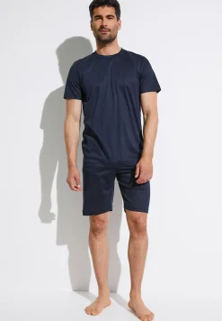 Zimmerli Pyjamas>Seaisland Twilightblue