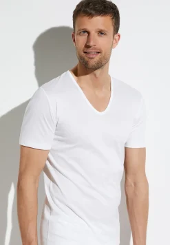 Zimmerli T-Shirts>Seaisland Shirtkurzarmv-Ausschnitt-White