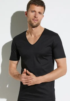 Zimmerli T-Shirts>Seaisland Shirtkurzarmv-Ausschnitt-Black