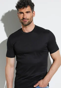 Zimmerli T-Shirts>Seaisland Shirtkurzarm-Black