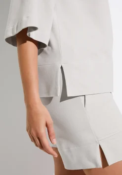 Zimmerli T-Shirts>Summerlounge Shirt3/4-Armel-Lightgrey