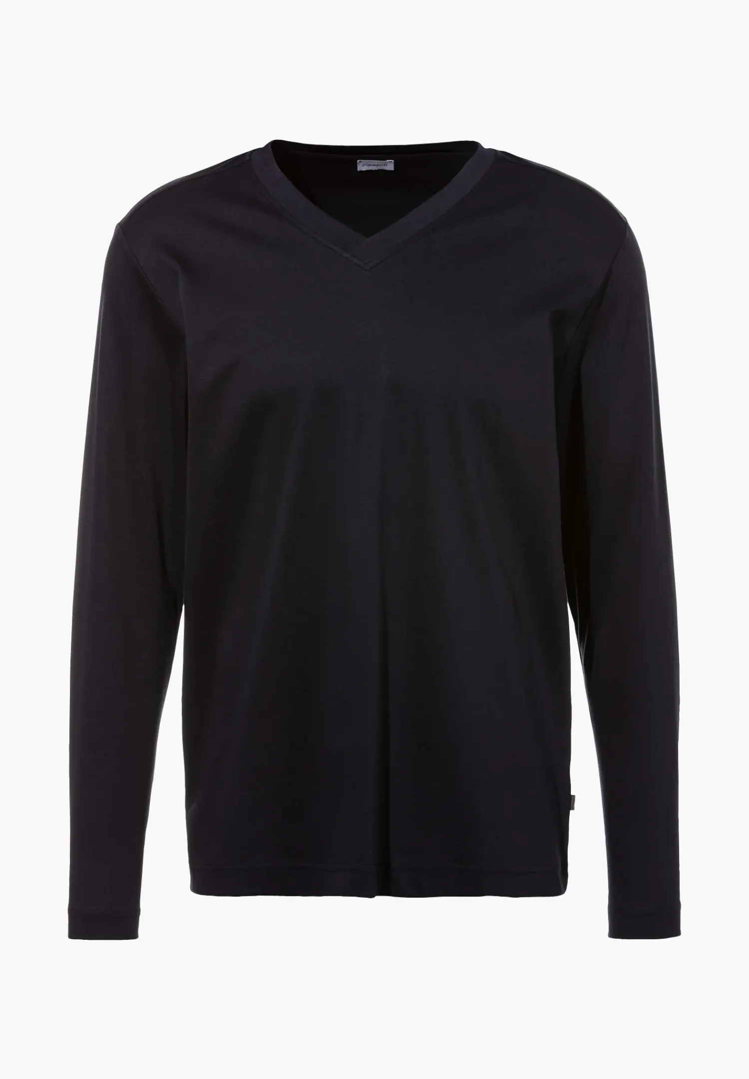 Zimmerli T-Shirts>Supremegreencotton Shirtlangarmv-Ausschnitt-Navy