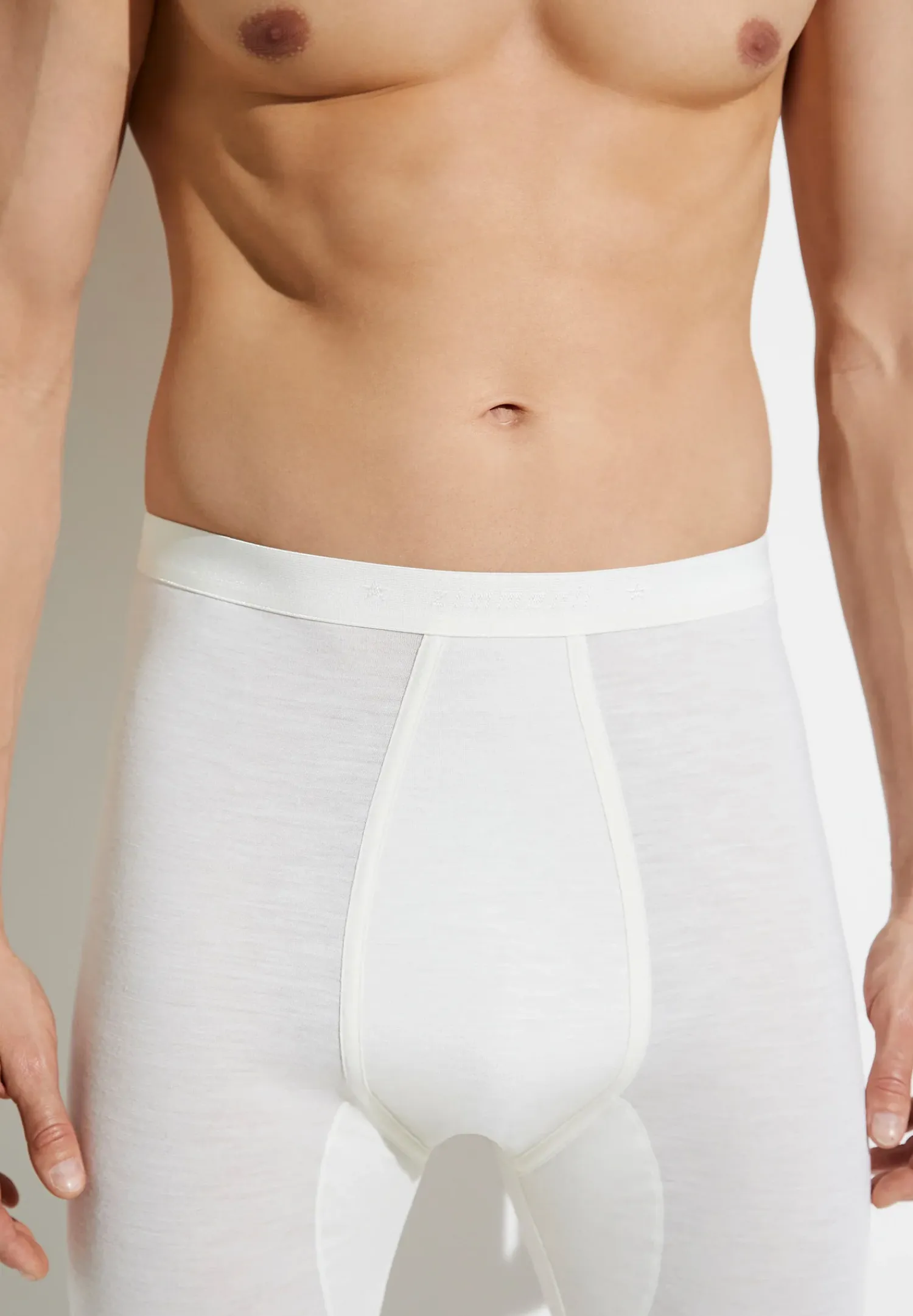 Zimmerli Lange Unterhosen>Wool&Silk Ecru